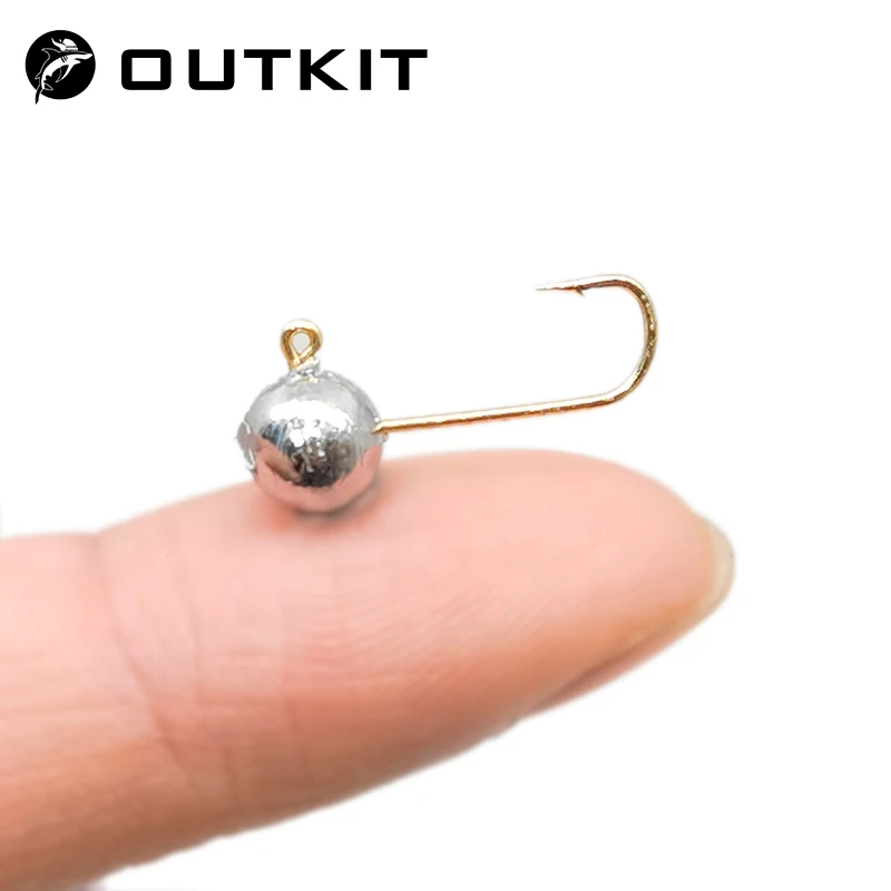Fishing Hook Offset - OUTKIT 10szt Mini Jig Head Hook