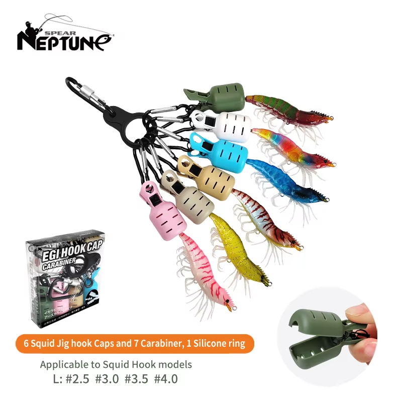 Fishing Hook Jig - 6 szt. kolorowych osłonek na haczyki