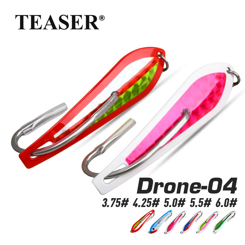 Fishing Hook Size - Przynęta typu TEASER, pojedynczy haczyk, duży