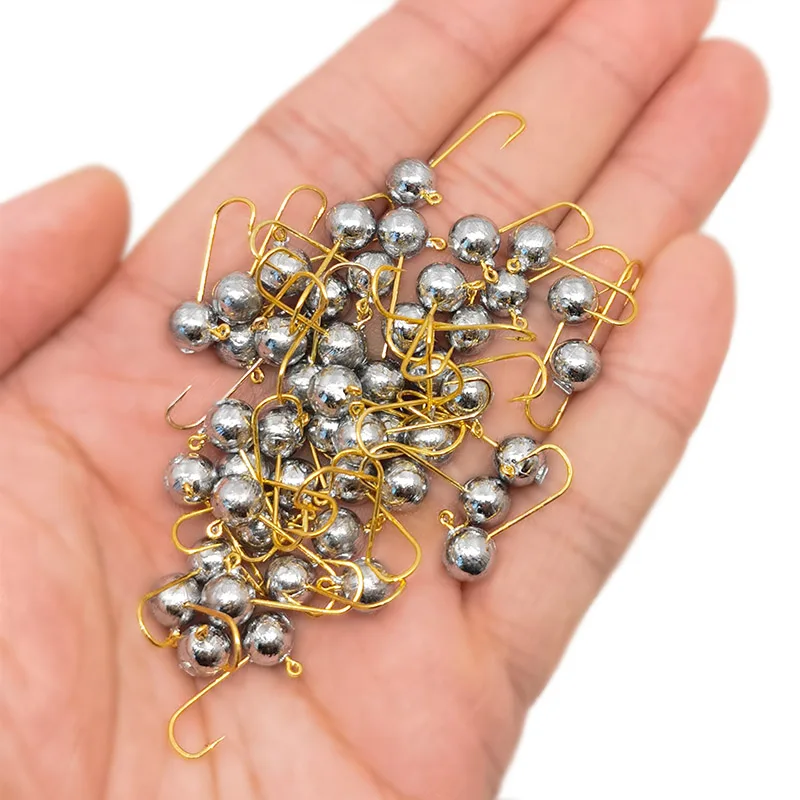 OUTKIT 10szt Mini Jig Head Hoo – Fishing Hook Offset recenzja i cena