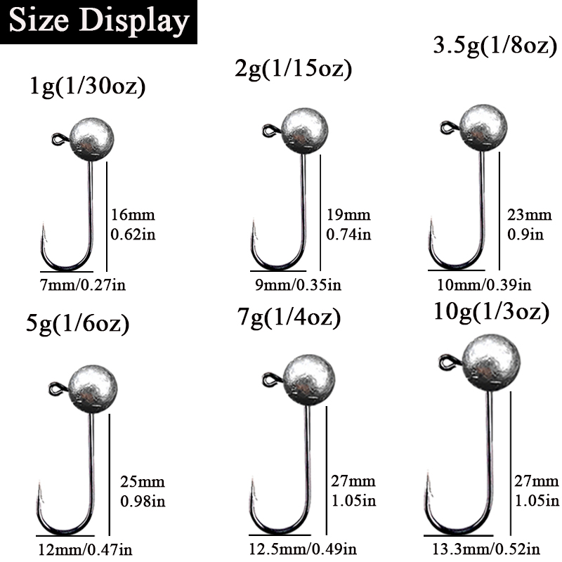 10 sztuk/partia główka jigowa  – Fishing Hook Offset recenzja i cena