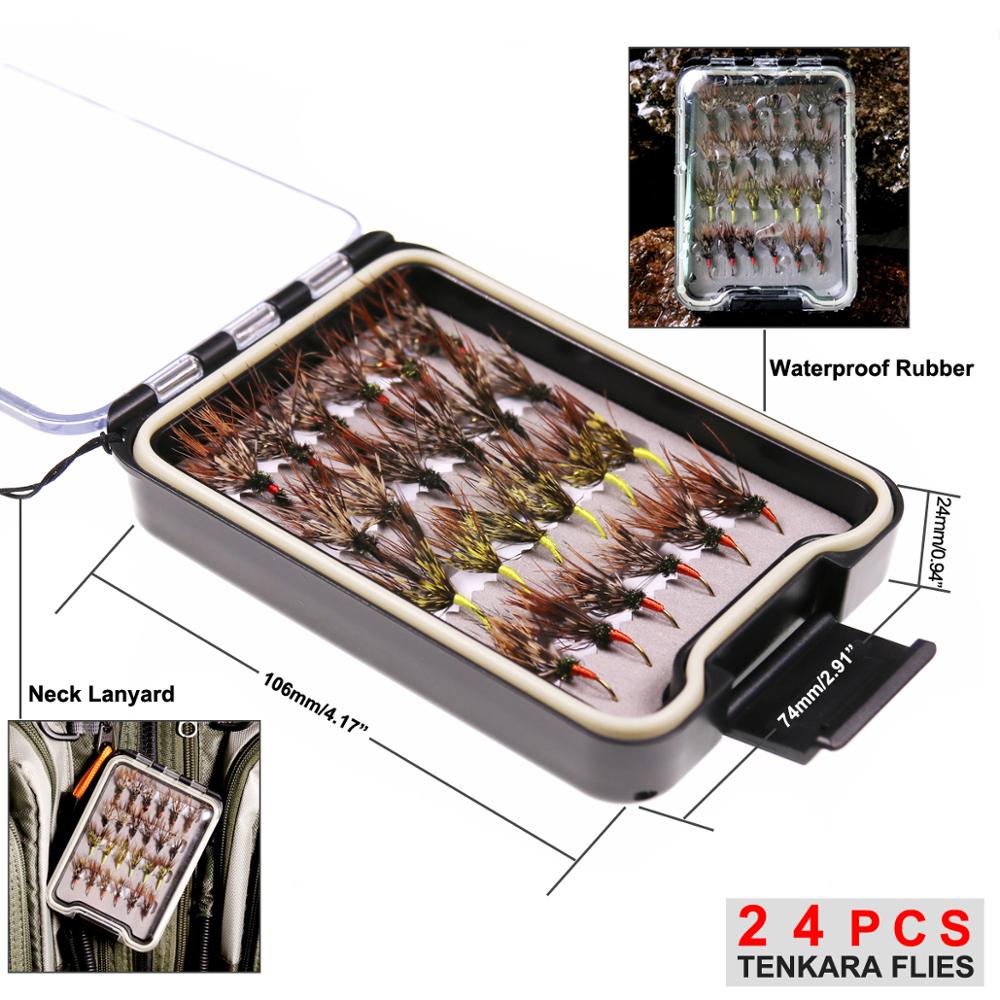 Bimoo 24 szt./pudełko much Ten – Fishing Hook Size recenzja i cena